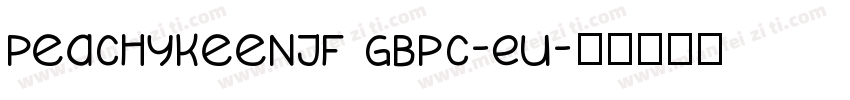 PeachyKeenJF GBpc-EU字体转换